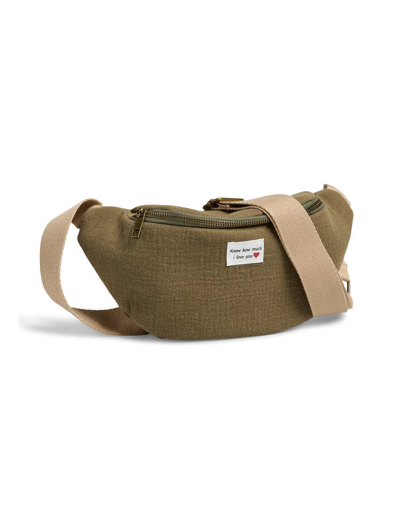 PCJOLINE QUOTE BUMBAG FC kalamata pieces schoudertas kaki quote