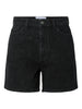 PCGABI HW RHINESTONE DENIM SHORTS BC black pieces jeansshort zwart glitter festivaloutfit
