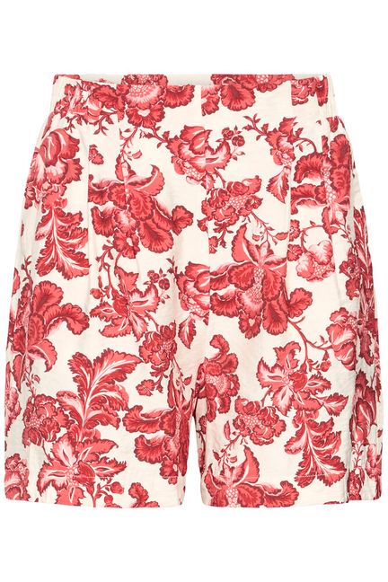 IHgilvis sho short ichi RED FLORAL PRINT - Red ecru rood print