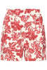 IHgilvis sho short ichi RED FLORAL PRINT - Red ecru rood print