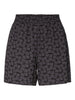 PCGUSTAVA HW SHORTS WVN periscope black embrodery pieces short grijs print