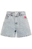 IHLAVENY SHO light blue ichi jeans short strand blauw roze