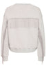 PZABELLE SWEATSHIRT light grey melange pulz jeans sweater grijs franjes stoer