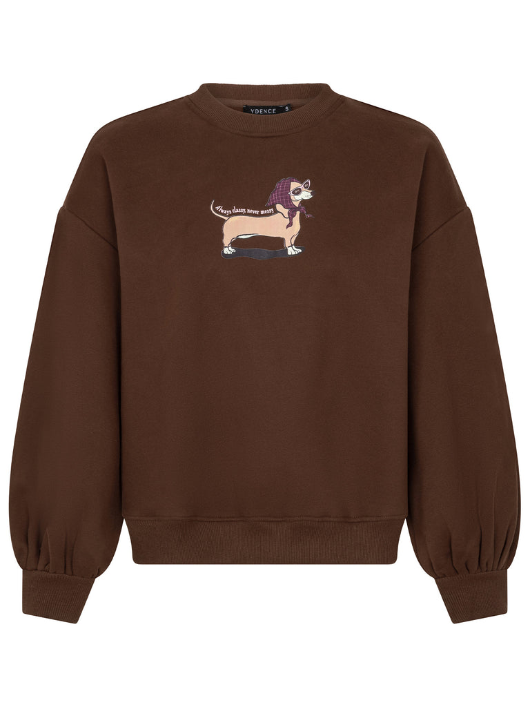 ydence sweater always classy brown bruin hond