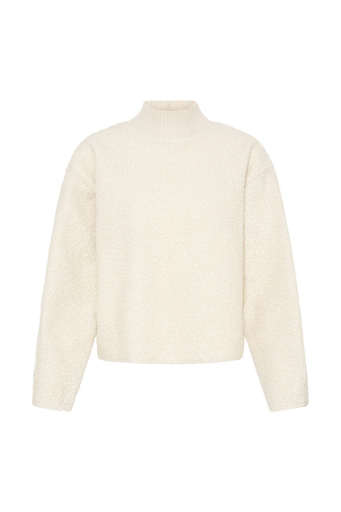 IHCURLEY LS birch white ichi sweater trui beige ecru