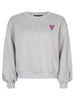 sweater love letter ydence grijs roze