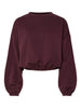 PCrobble ls sweat bc winetasting pieces sweater bordeaux