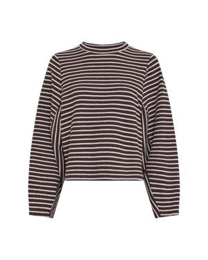 MSCHSofia Sweatshirt STP mole oatmeal msch copenhagen sweater bruin wit