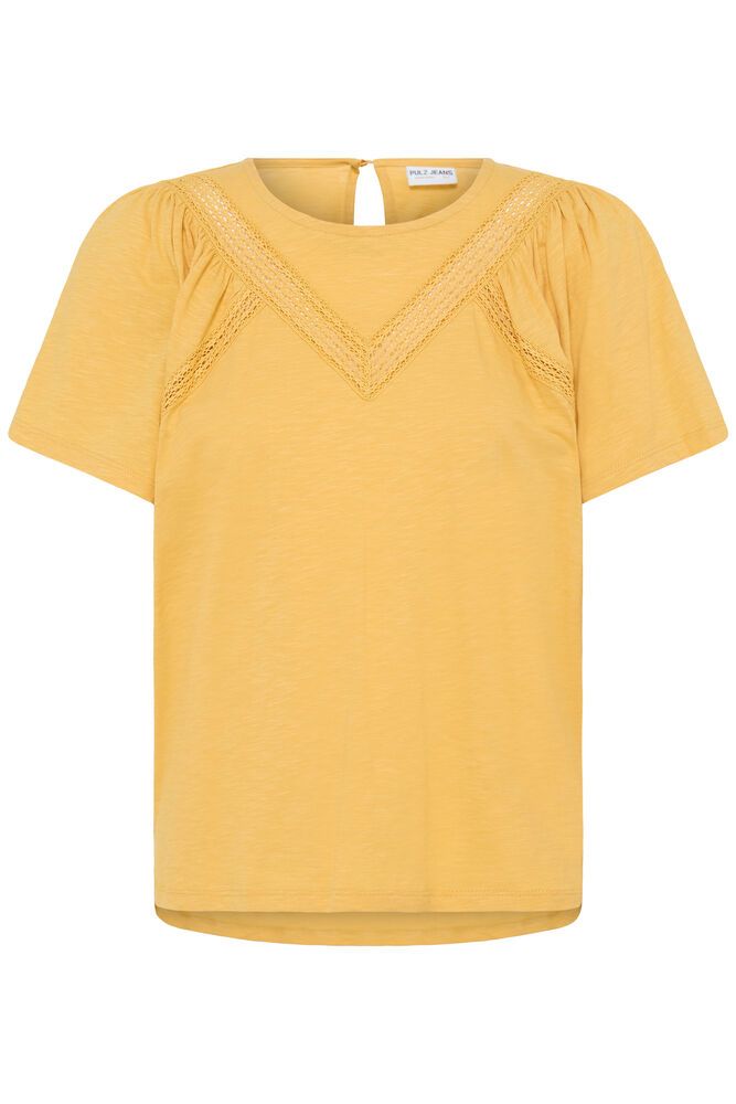 PZBIANCA WING TSHIRT ochre yellow pulz jeans okergeel