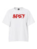 PCBINDI SS PRINTED T-SHIRT JRS BC bright white front print spicy pieces t-shirt wit rood