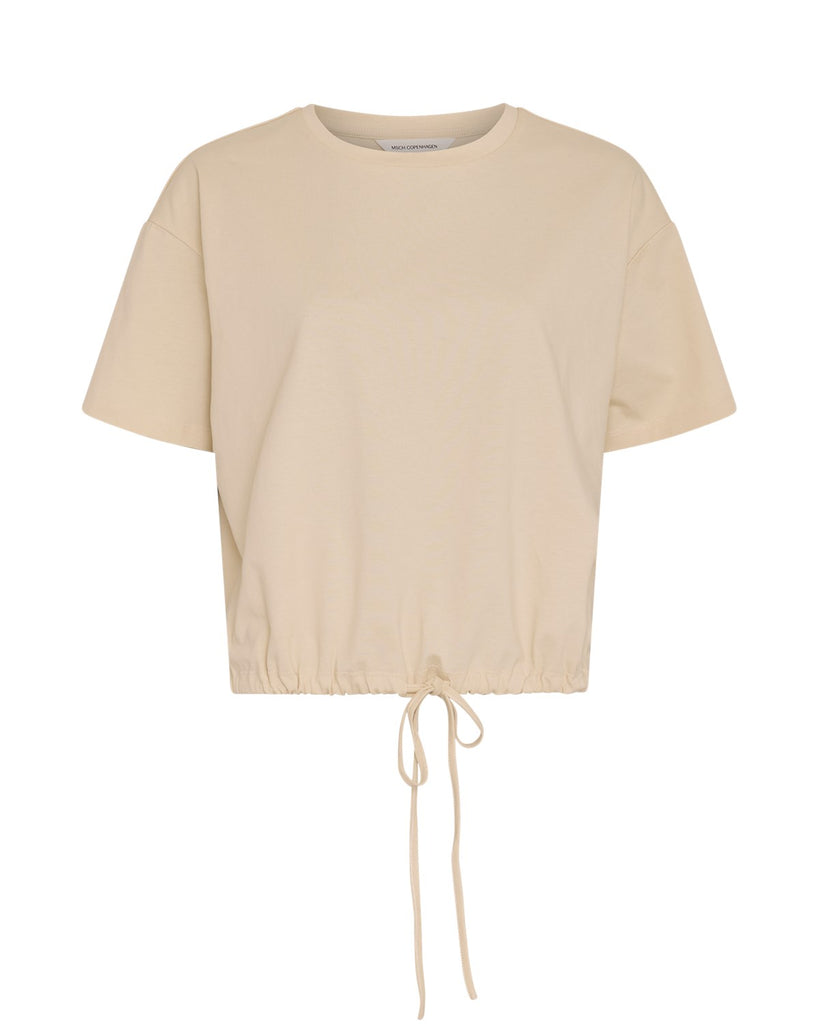 MSCHDatte Tee bleached sand t-shirt beige ecru zachtgeel msch copenhagen