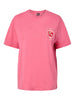 PCELOISE SS EMB TEE FC BC fruit dove lucky girl pieces t-shirt roze