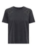 JDYFAROCK S/S STUD TOP JRS black grijs t-shirt