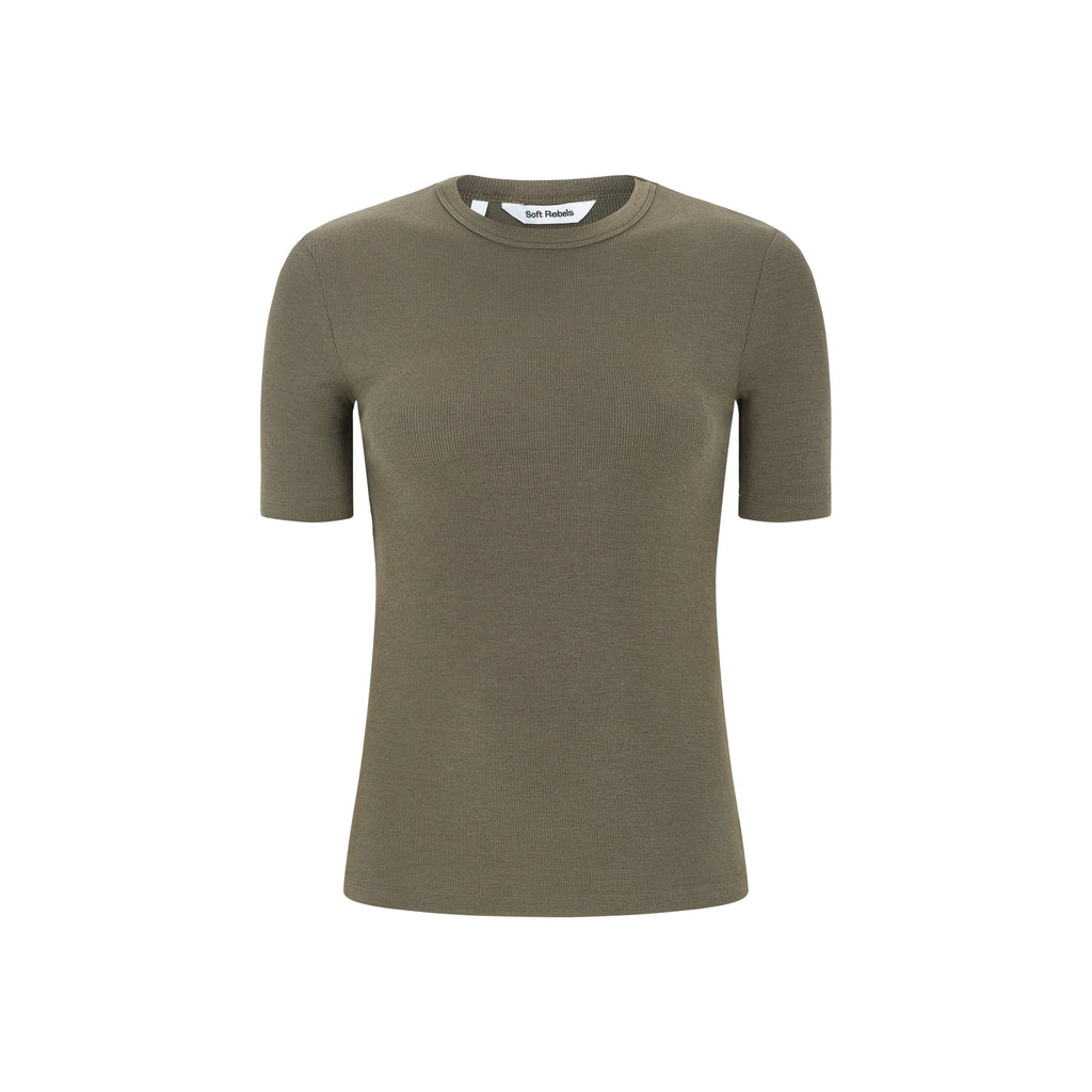 SRFenja SS Top SR423-302 soft rebels t-shirt kaki canteen
