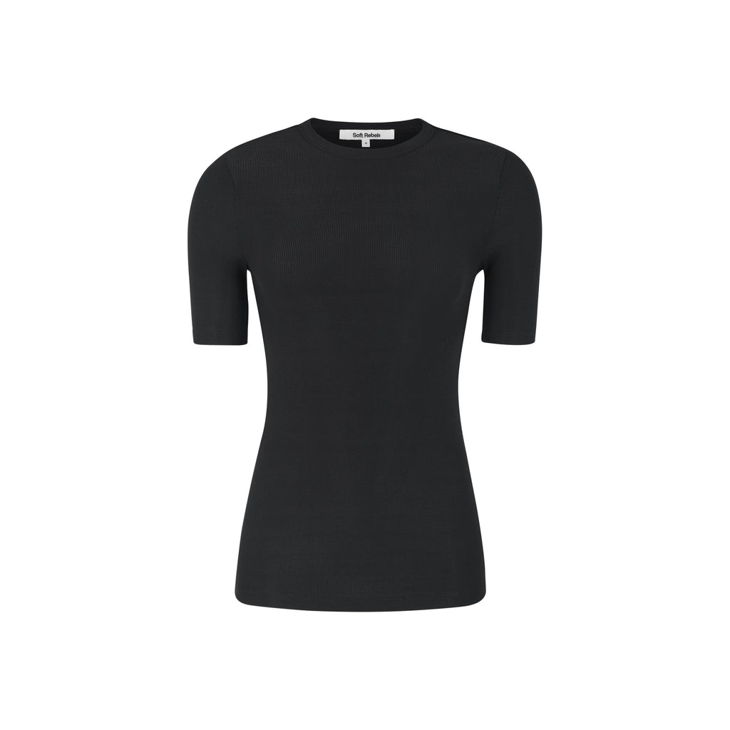 SRFenja SS Top SR423-302 soft rebels t-shirt zwart black