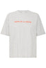 IHmadelly ss ichi t-shirt crème de la crème grijs