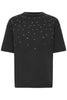 IHPEONIE SS black ichi t-shirt zwart glitter