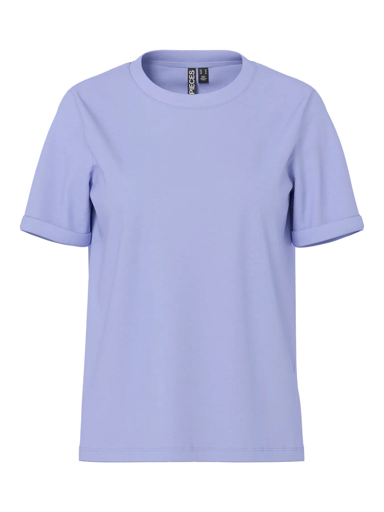 PCRIA tee baby lavender pieces t-shirt korte mouwen ronde hals paars lila lavendel