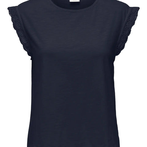 JDYSALVA LIFE S/L CROCHET TOP JRS NOOS