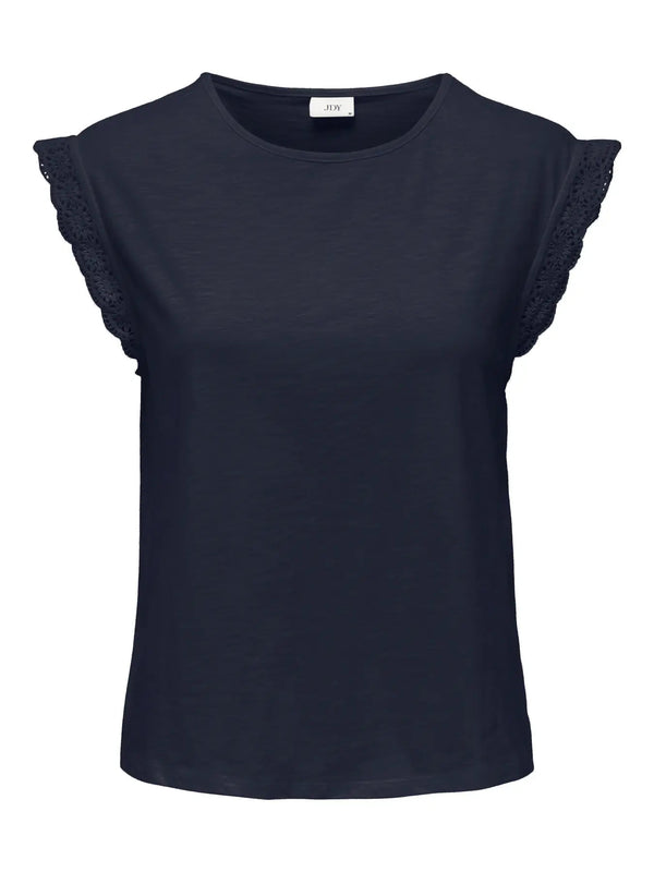 JDYSALVA LIFE S/L CROCHET TOP JRS NOOS