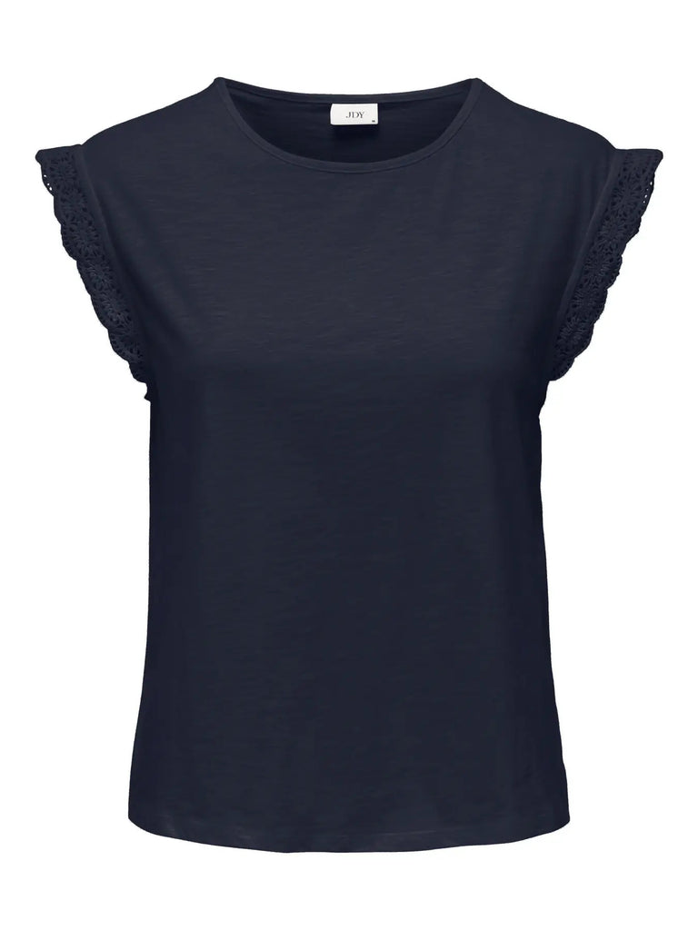 JDYSALVA LIFE S/L CROCHET TOP JRS NOOS