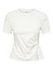 JDYTESSA S/S DETAIL TOP JRS cloud dancer t-shirt wit