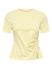 JDYTESSA S/S DETAIL TOP JRS double cream t-shirt zachtgeel