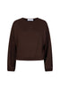 Top amala lofty manner donkerbruin dark brown sweater