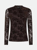 ydence top brandy brown mesh top bruin