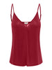 JDYBRITT LIFE SINGLET TOP JRS wijnrood top rhubarb