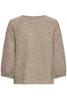 IHDANICE SS silver mink nature ichi losvallende top taupe glitter