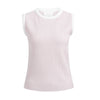 Mouwloze ribtrui met hoge hals 01-000565-603 gray lilac