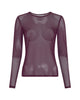 MSCHJanie Illenora Top msch copenhagen mesh top aubergine potent purple