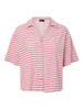 PCKAY FROTTE SS SHIRT pieces cherry blossom lychee badstof roze