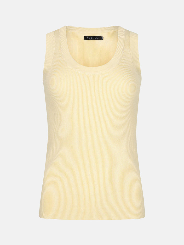 ydence knitted top keely soft yellow