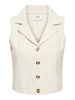 JDYMILAN LINEN S/L WAISTCOAT WVN NOOS oatmeal melange top gilet beige