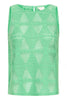 IHOVA TO Greenbriar - Green  ichi mouwloze top set groen