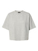 PCPOLLY 2/4 SWEAT PWP JRS BC light grey melange pieces