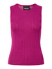 PCSALIMA SL O-NECK KNIT TOP MSA festival fuchsia lurex pieces top glitter paars roze
