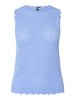 PCSCOUT SL O-NECK KNIT TOP MSA BC Hydrangea top pieces lichtblauw