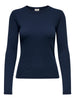 JDYSOLAR L/S O NECK TOP JRS DIA navy blazer t-shirt ribstof lange mouwen donkerblauw