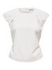 JDYTINA S/L FITTED OPEN BACK TOP WVN white wit