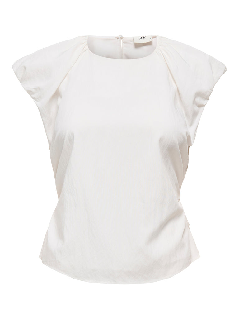 JDYTINA S/L FITTED OPEN BACK TOP WVN white wit