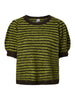 PCADA SS O-NECK KNIT BC Hot Fudge_Woodbine pieces trui groen