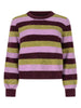 ydence knitted sweater aurora trui groen roze aubergine