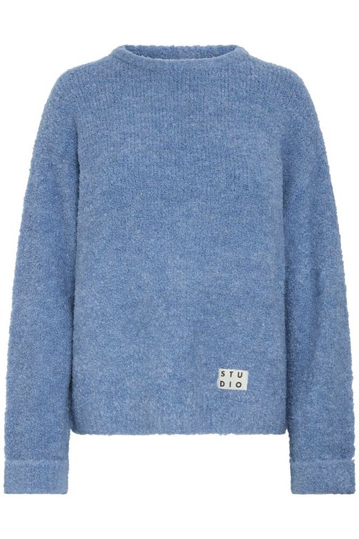 IHBLARISA LS Blue Yonder - Blue ichi trui lichtblauw
