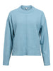 OBJJUNO L/S LO O-NECK KNIT NOOS blue shadow melange object trui lichtblauw