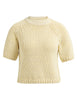 yaya 01-000551-602 trui zachtgeel korte mouwen