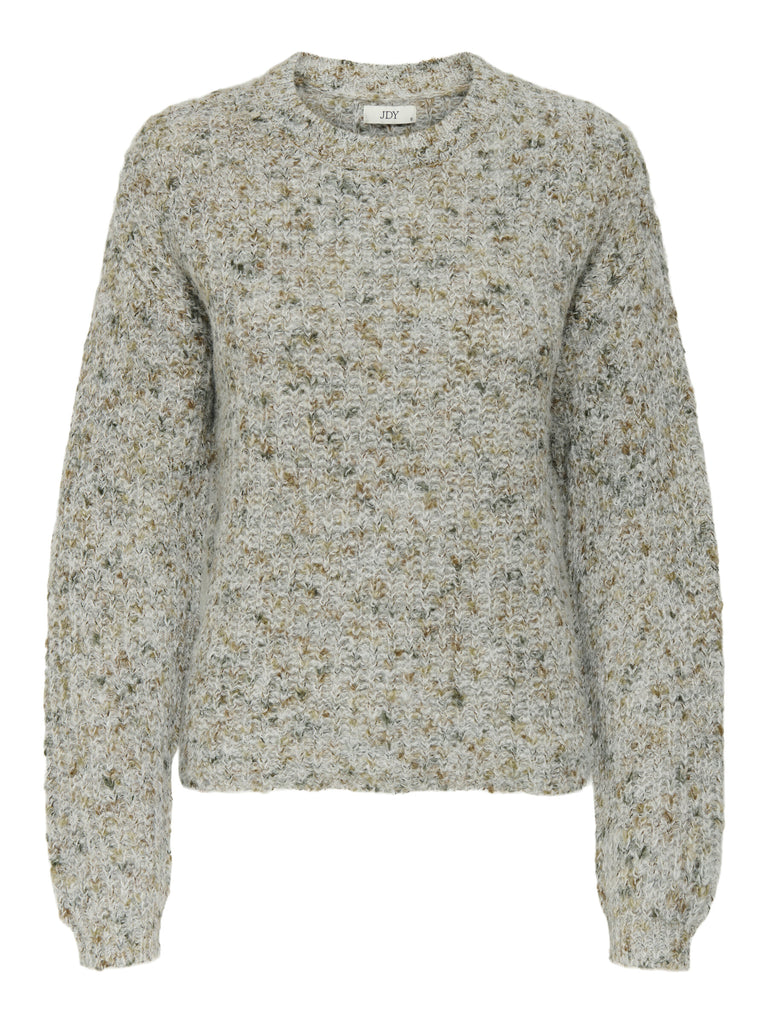 JDYLEAH L/S O-NECK PULLOVER KNT cloud dancer rosin trui ronde hals gebreide kaki grijs