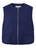 PCFALEAH VEST W. POCKET beacon blue pieces vest rits bodywarmer blauw